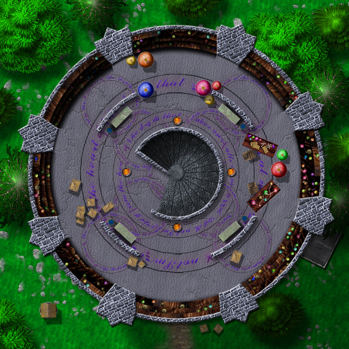 456 Hand-Drawn Battle Maps Forests • Dungeons • Cities • Caverns • Castles