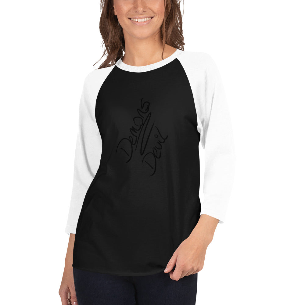 Demons and Devils 3/4 sleeve raglan shirt