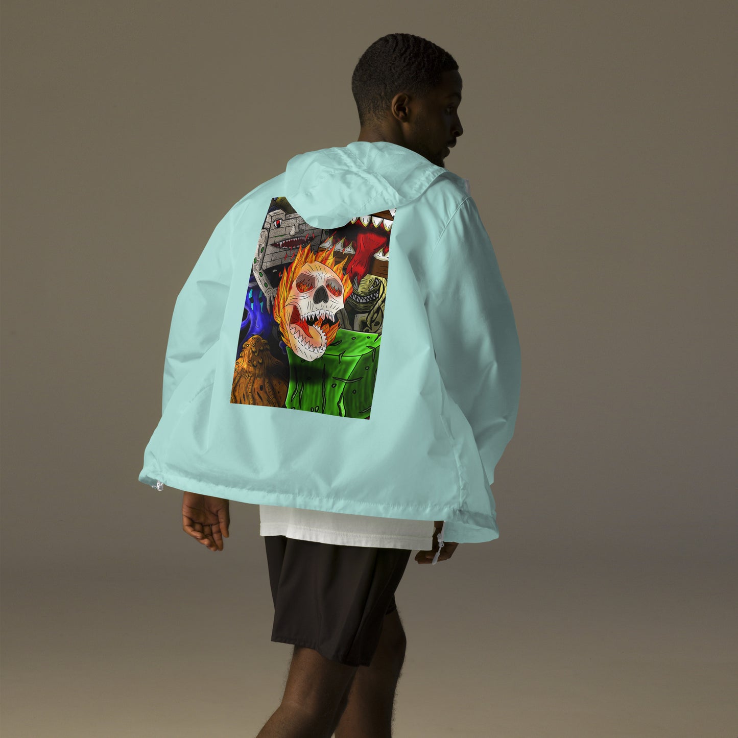 Classic Monster Collection Unisex lightweight zip up windbreaker