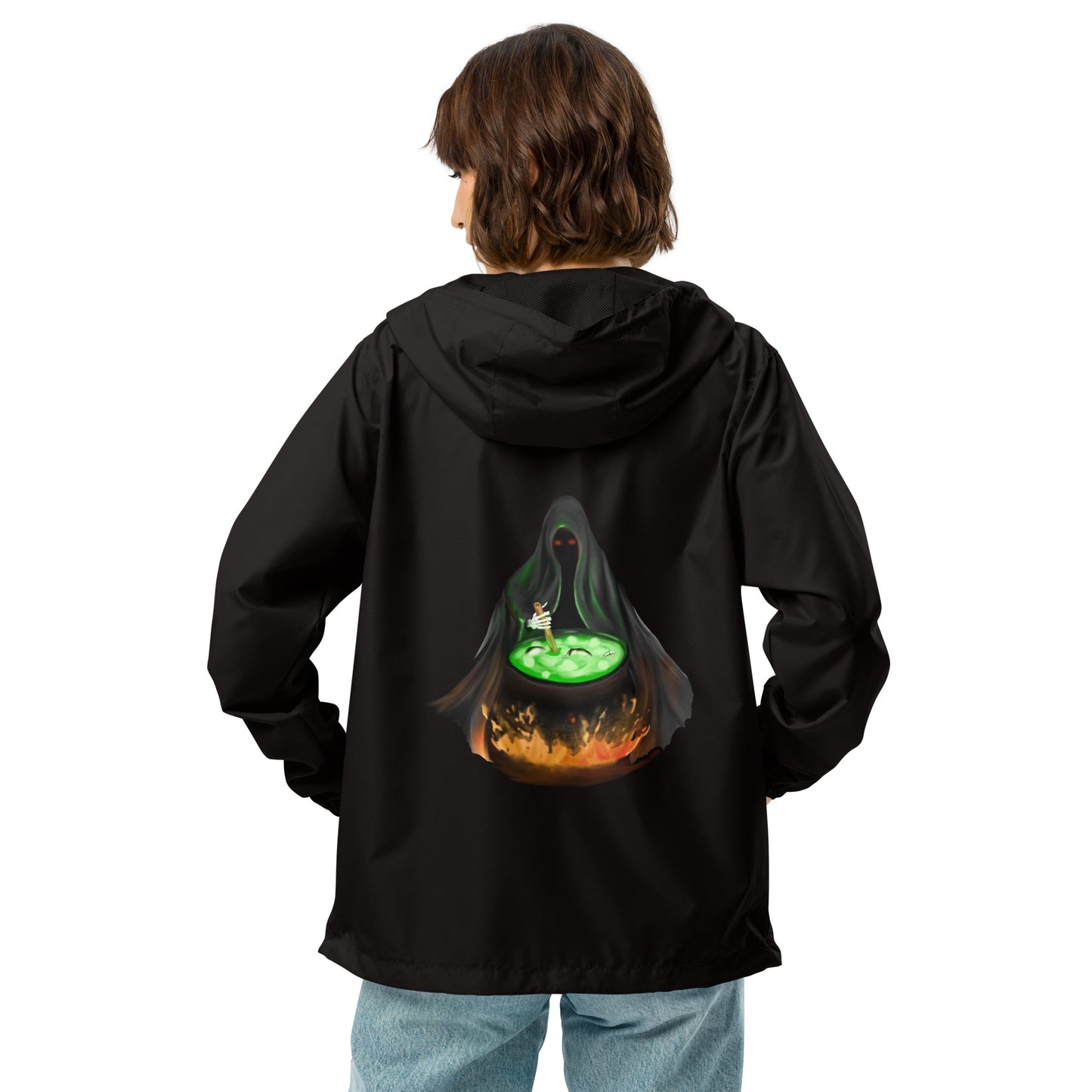 Warlock Reaper Unisex lightweight zip up windbreaker