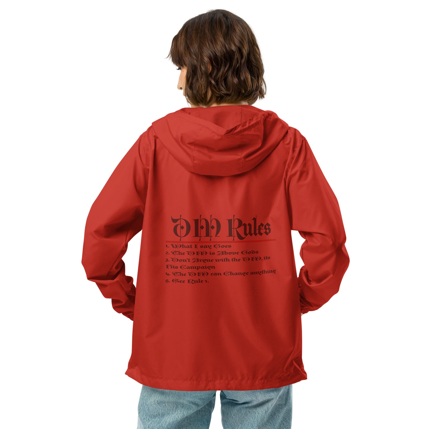 DM Rules Unisex lightweight zip up windbreaker