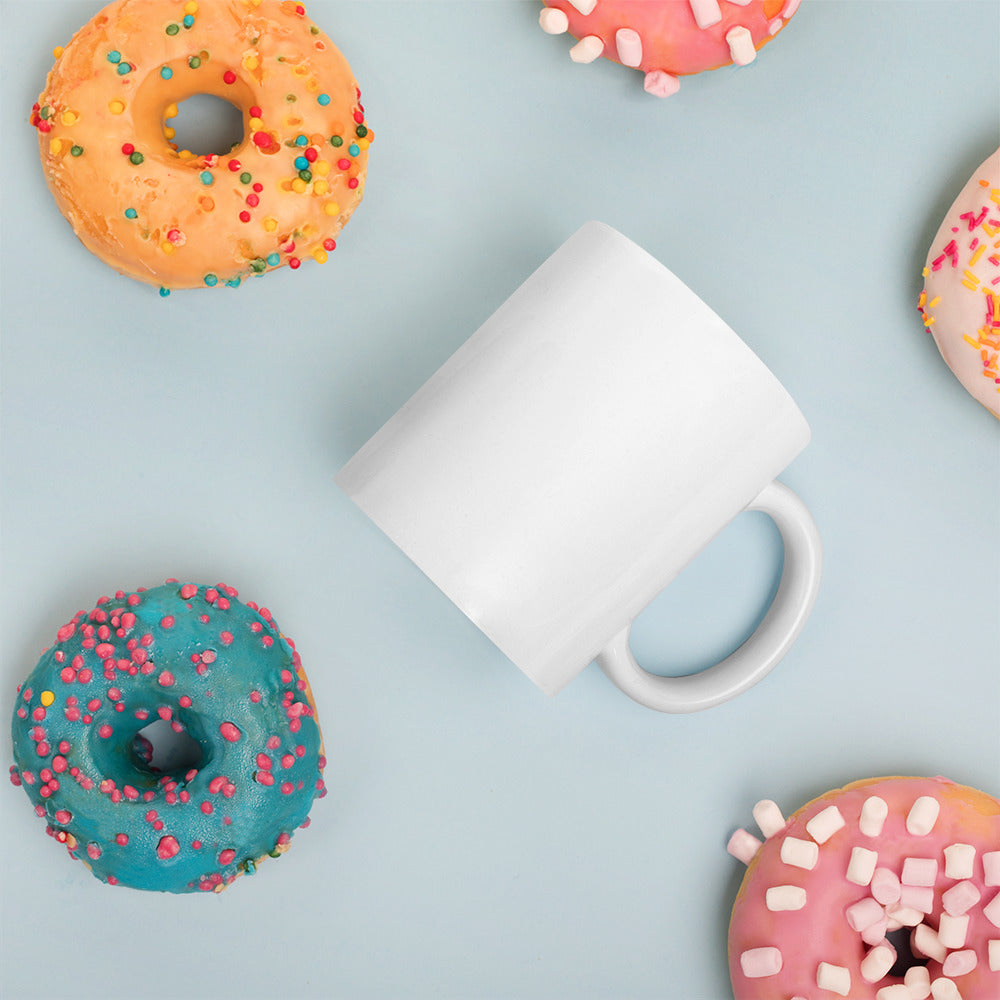 Behold Your God White glossy mug
