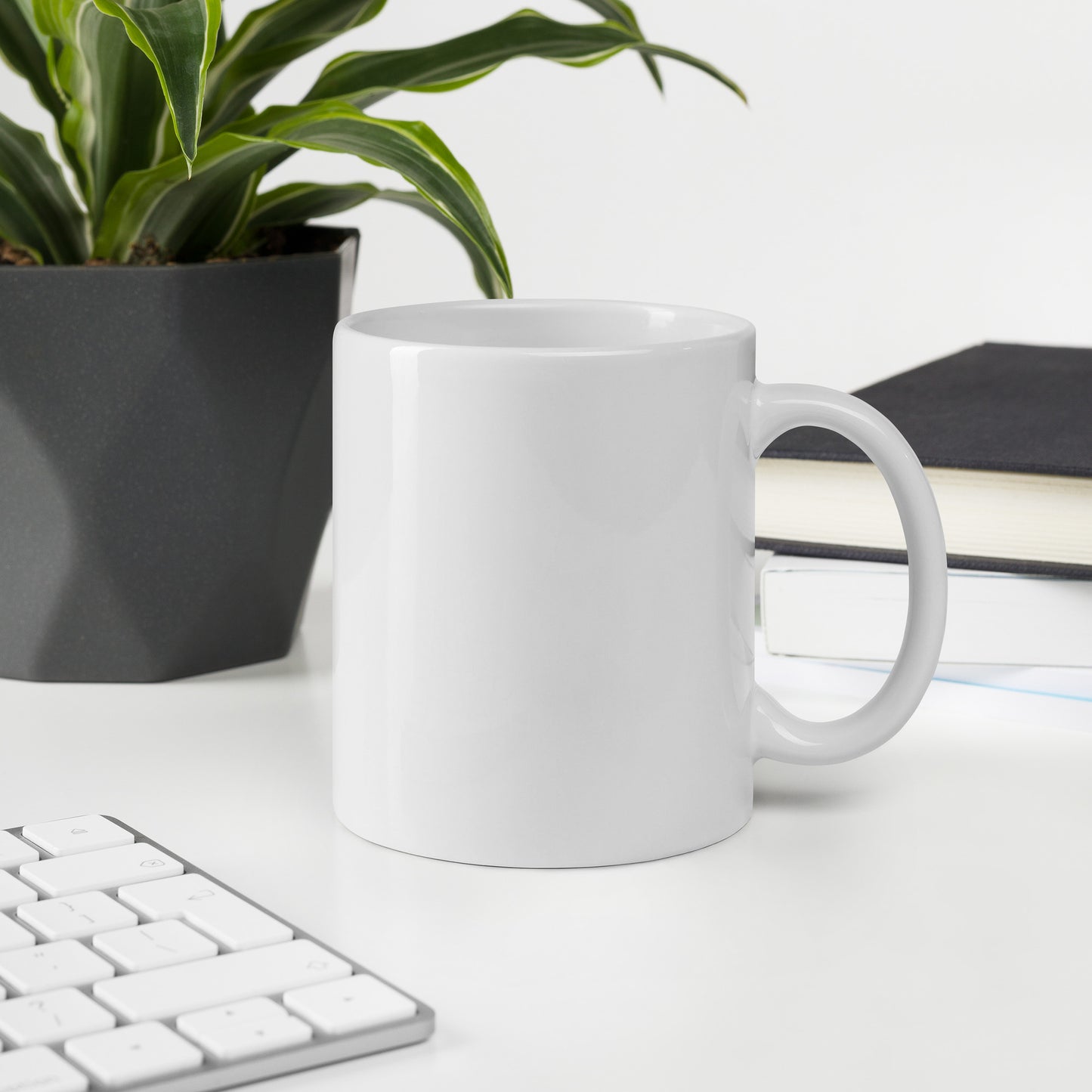 Behold Your God White glossy mug